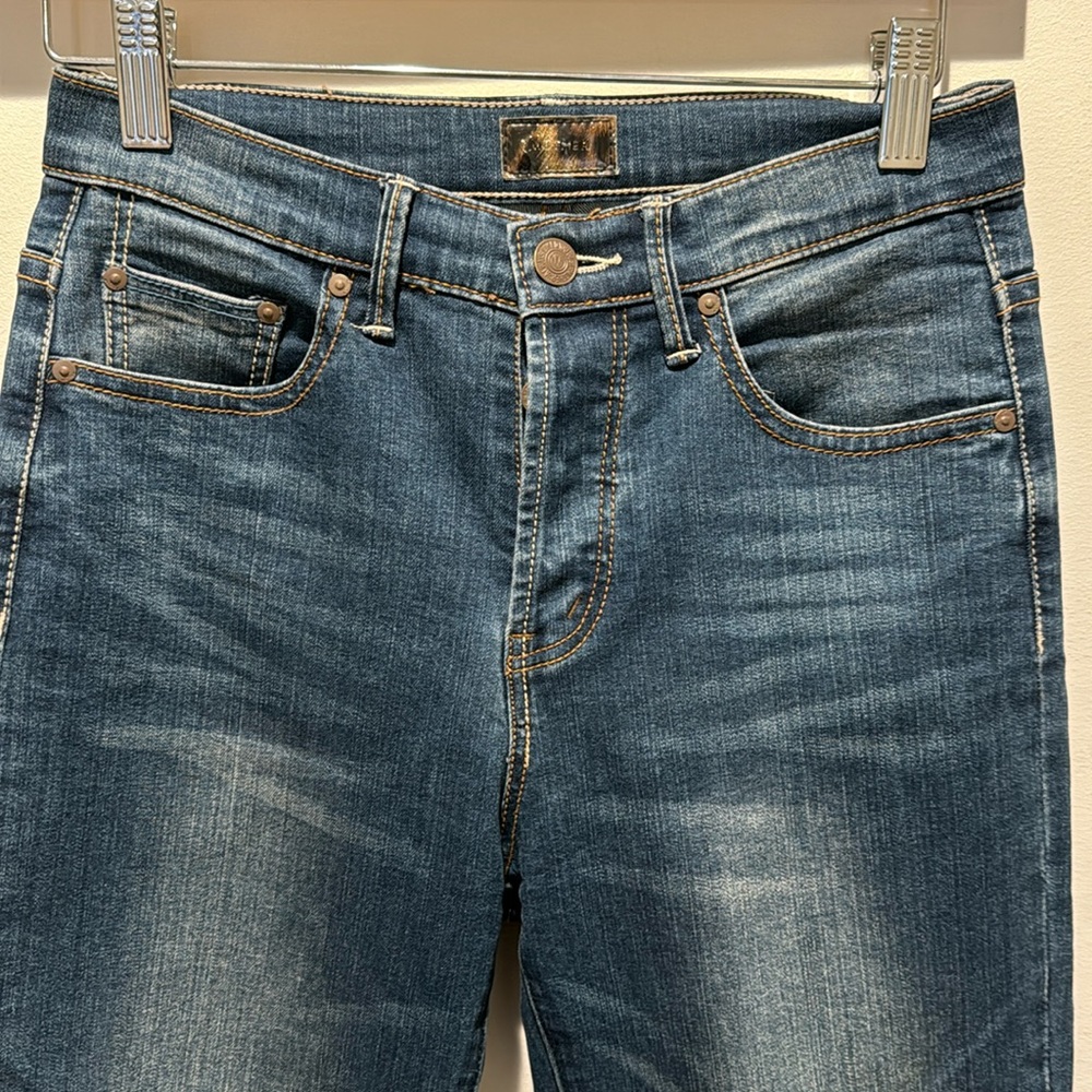 MOTHER Blue Washed Ankle Jeans